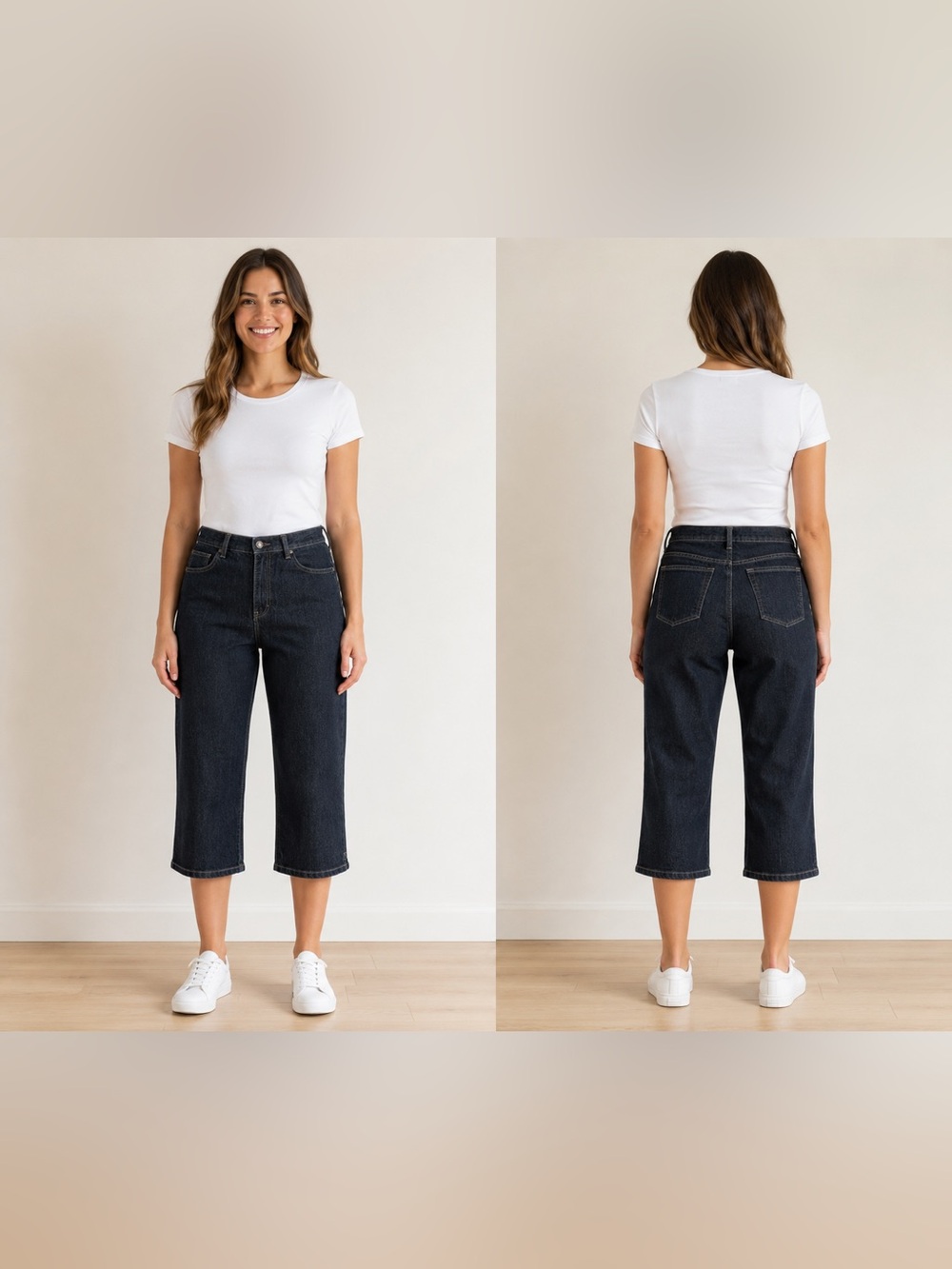 Gloria Vanderbilt Amanda Capri Jeans Black Womens Size 10 Stretch Denim